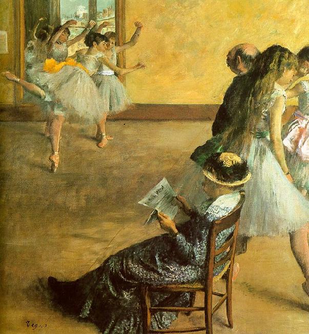 Edgar Degas Ballet Class oil painting image